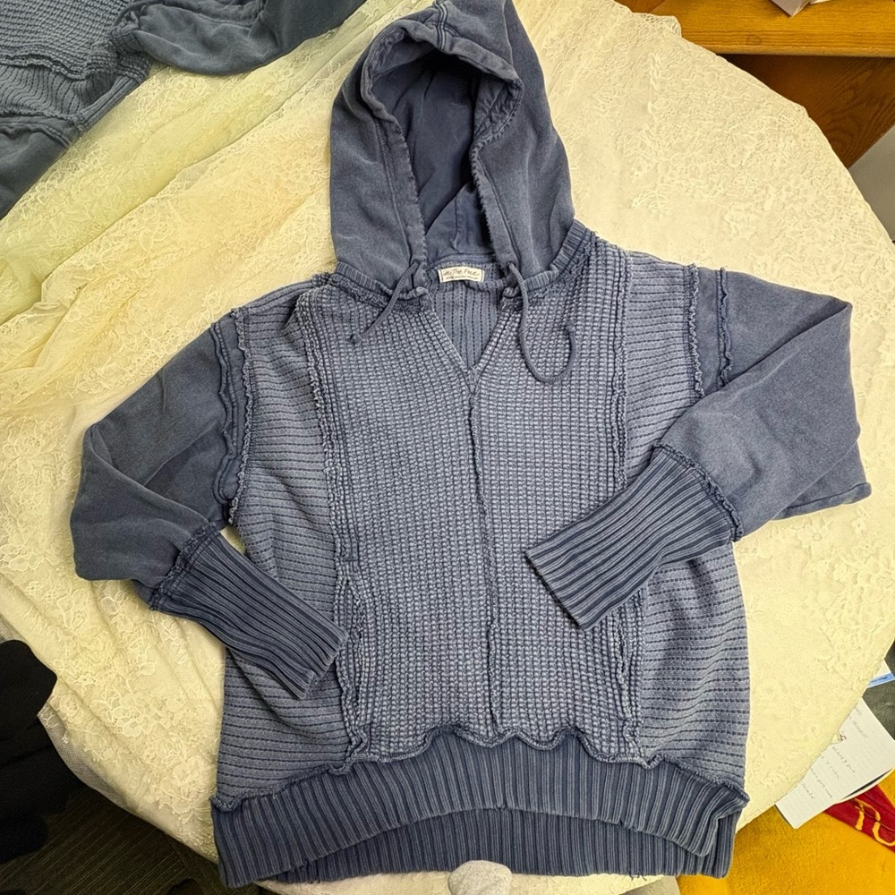 We The Free Blue Hooded Sweatshirt